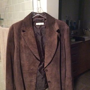 Brown suede jacket